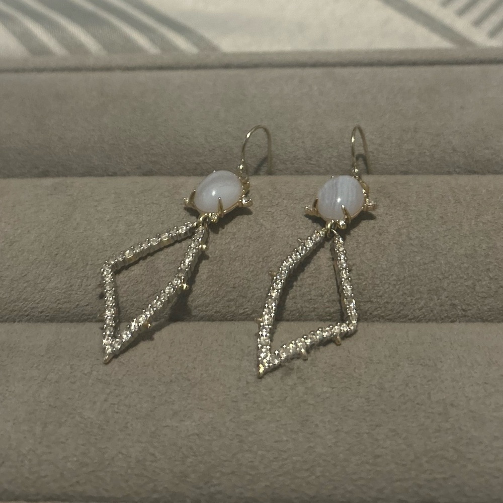 Alexis Bittar two-tone Spiked Wire drop Earrings